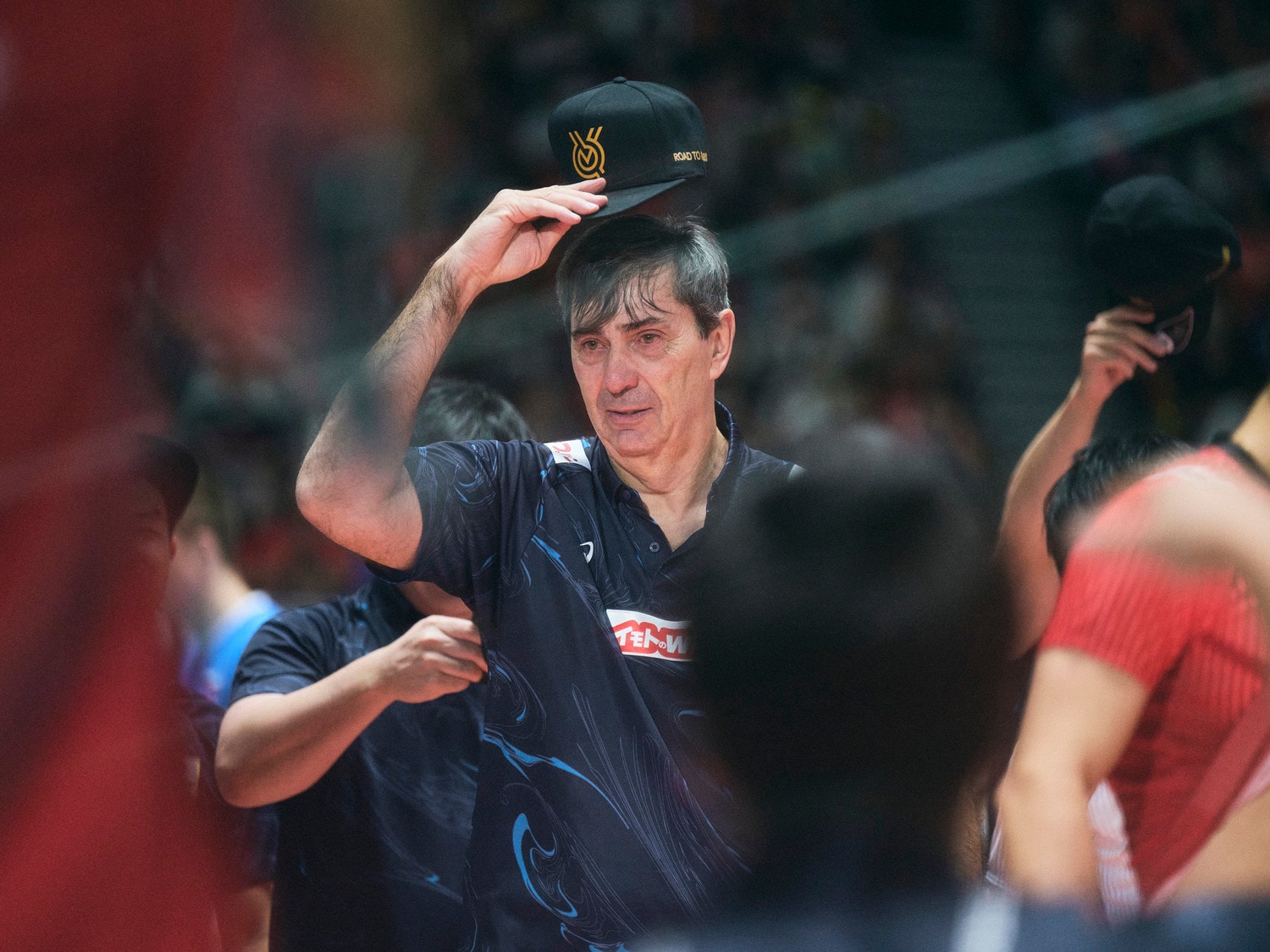 試合後、目を潤ませたブラン監督　©︎Yuki Suenaga