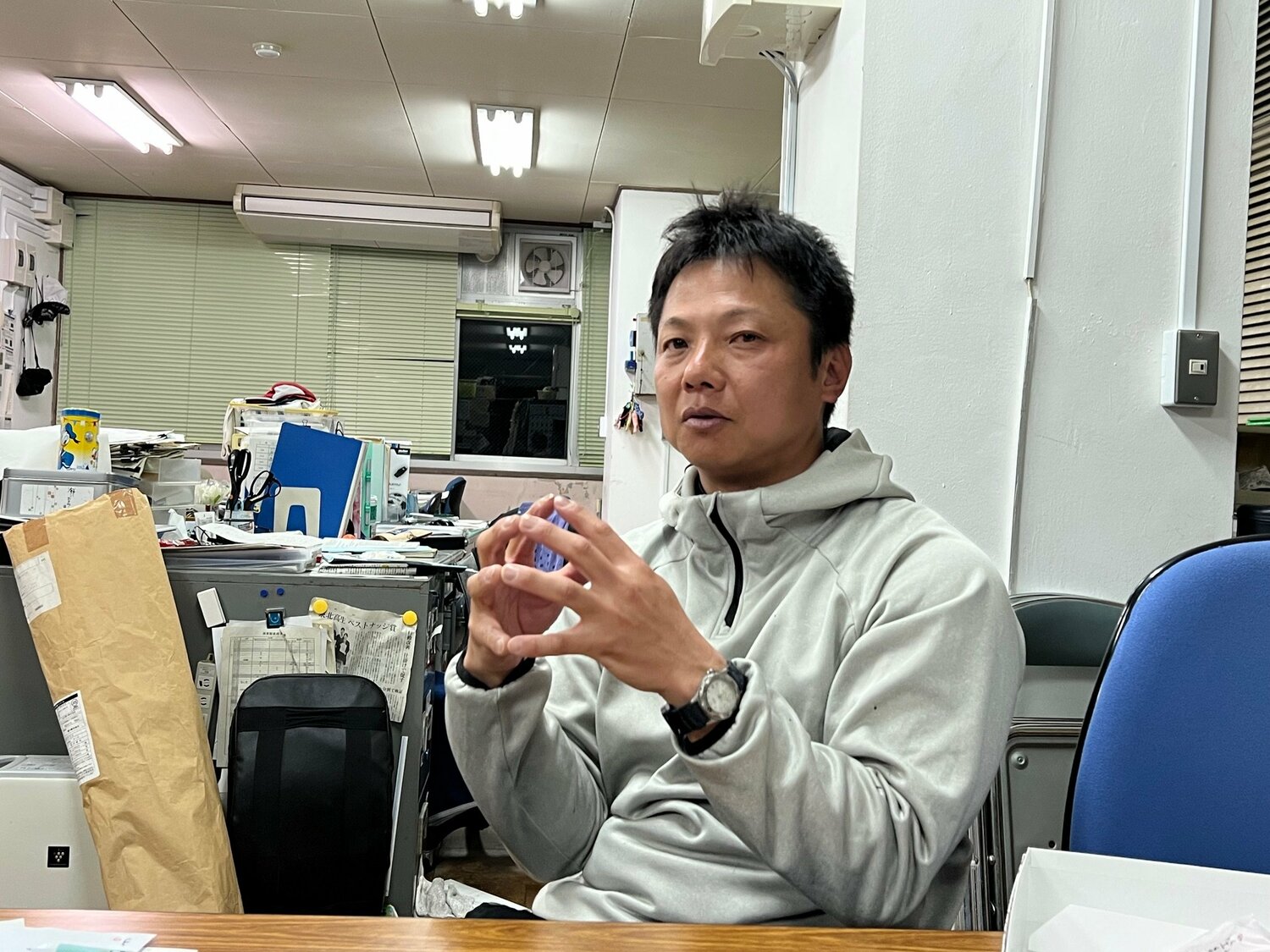 この4月まで佐野高校を率いていた藤井元監督　©Takeshi Shimizu