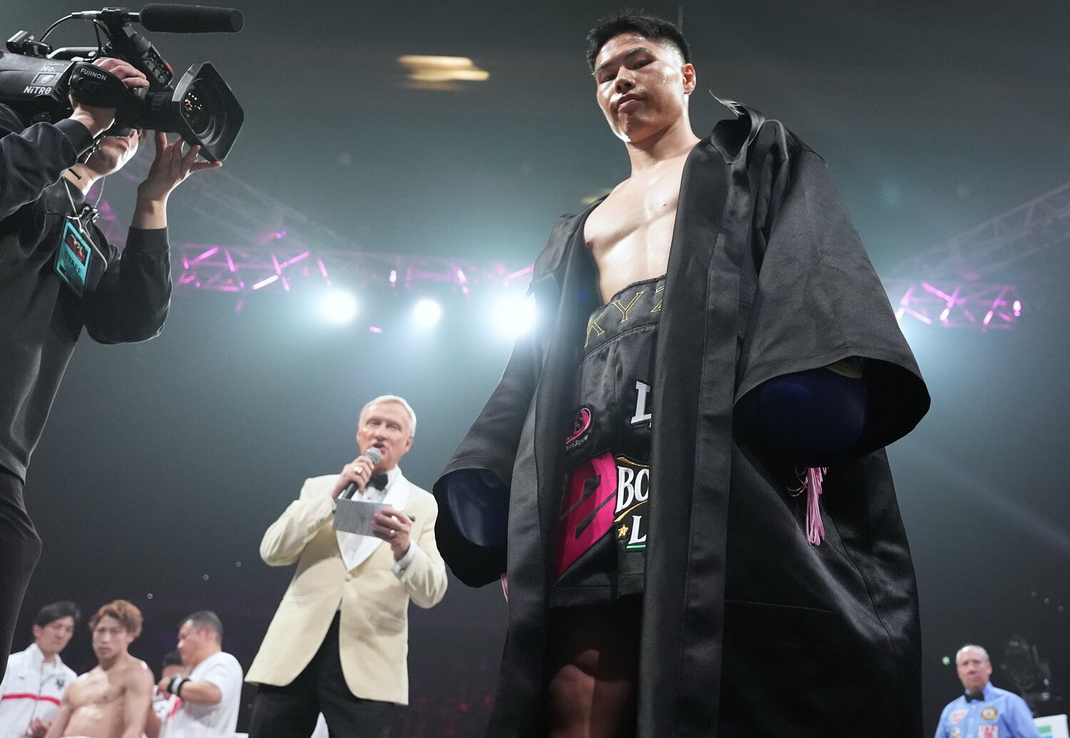 引き締まった表情でリングインしたキム・イェジュン　©︎Naoki Kitagawa