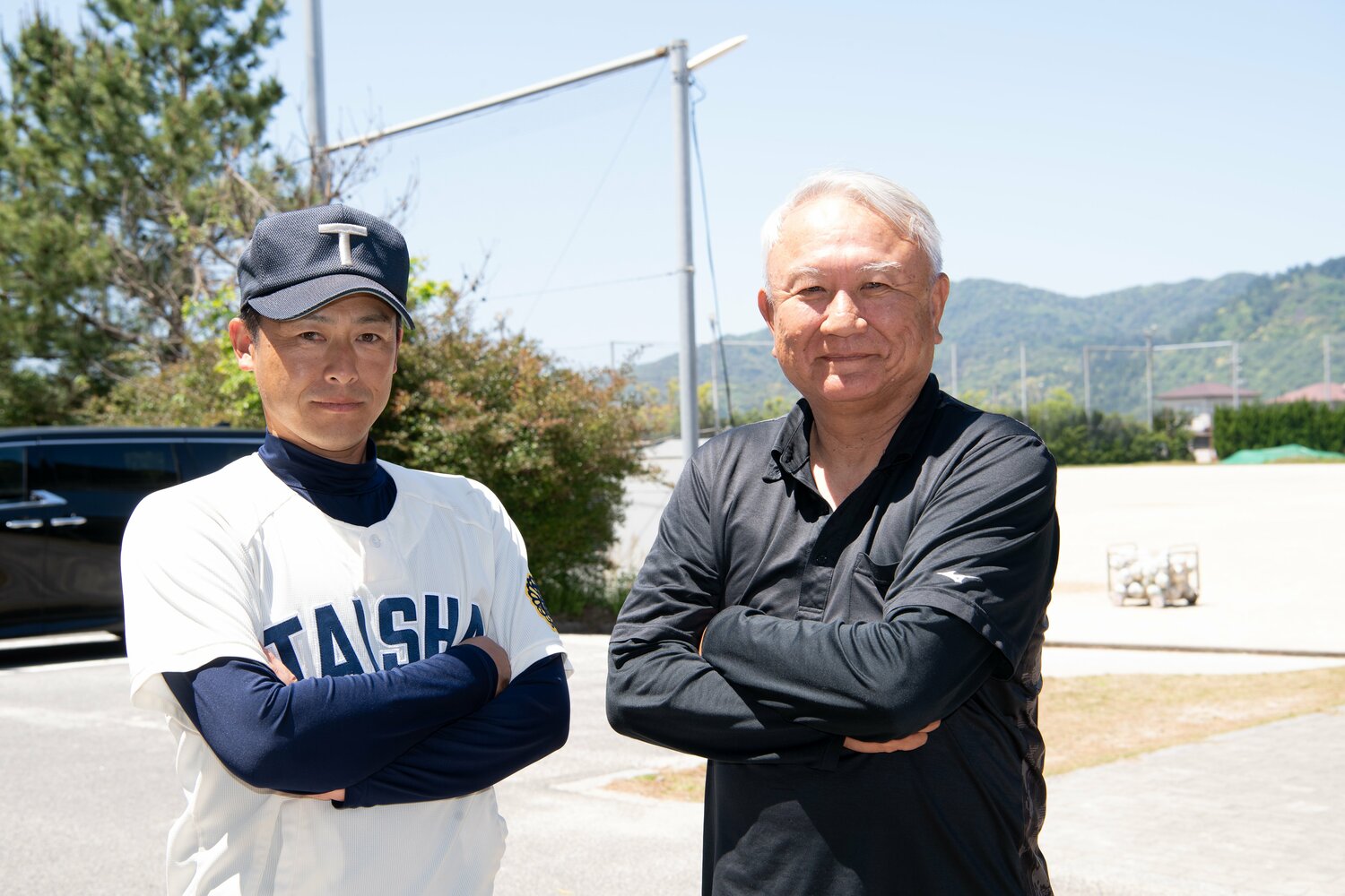 石飛監督と和泉監督のツーショット ©Kota Inoue