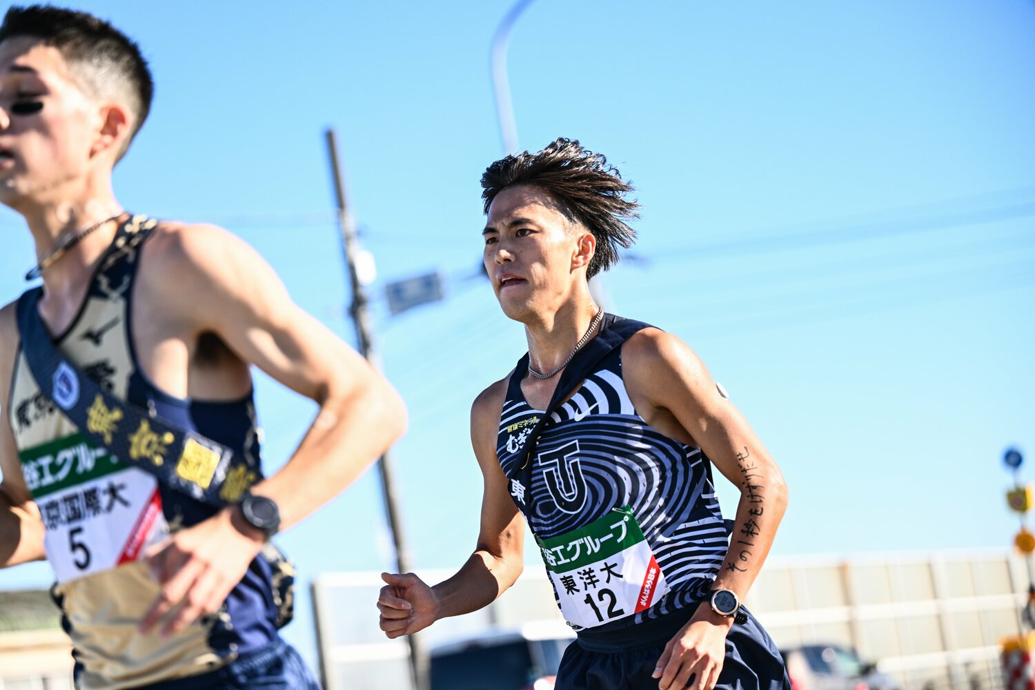 東洋大の石田は区間9位と苦戦　©Nanae Suzuki