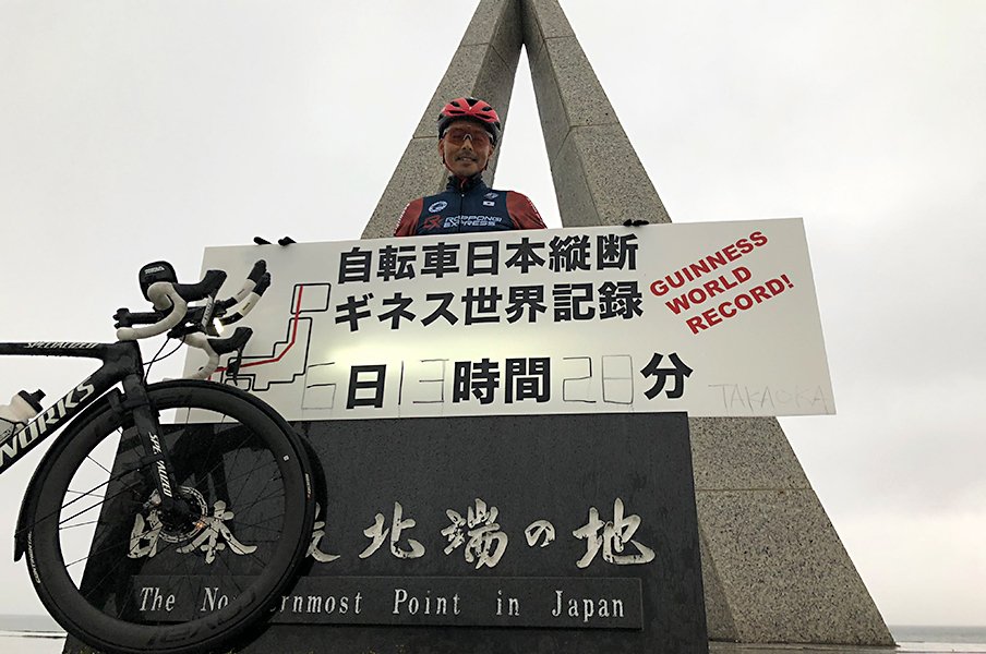自転車で「鹿児島→北海道」を6日半！ギネスに挑んだ最強ホビーレーサー。＜Number Web＞ photograph by Kenichi Yamamoto