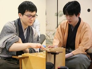 永瀬拓矢九段と藤井聡太王将。決着局となった王将戦第7局で、永瀬が2時間54分の大長考に入った真相とは