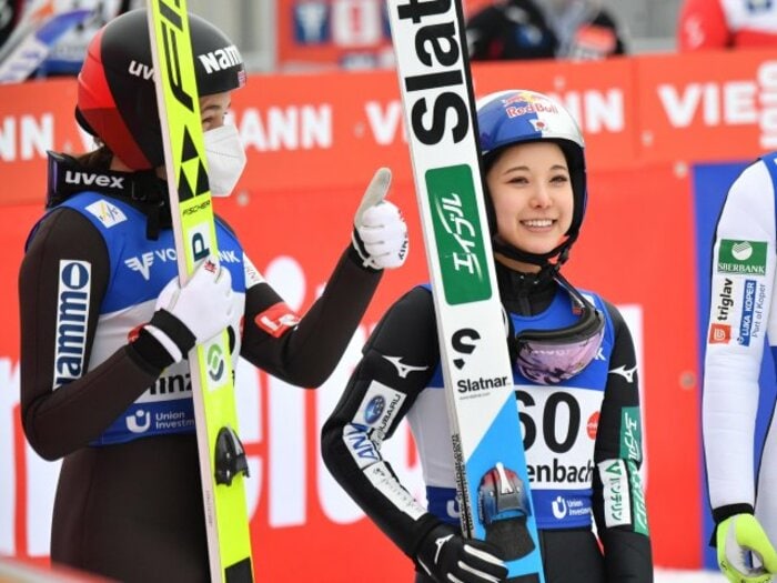 「ようやく方向性が見えてきた」3年の試行錯誤を経て、高梨沙羅「金メダルを獲れる器」の証明へ＜Number Web＞ photograph by AFP/JIJI PRESS