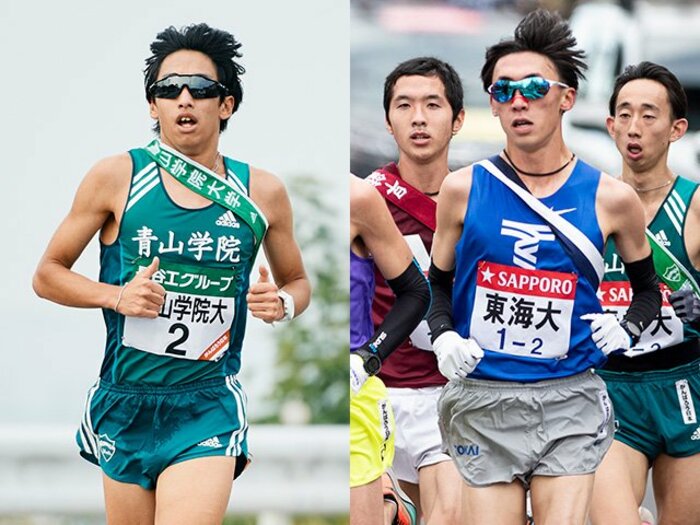 青山学院大学は「駅伝力」で連覇を狙う。2年ぶりの優勝奪還へ4年生が引っ張る東海大学。＜Number Web＞ photograph by Yuki Suenaga