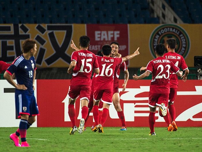 “謎のチーム”サッカー北朝鮮代表。その正体を東アジア杯で追いかける。<Number Web> photograph by Takuya Sugiyama