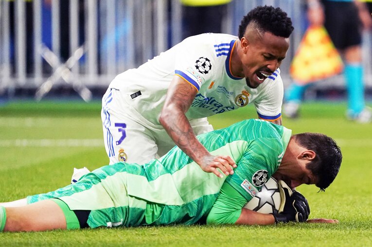 スーパーセーブを連発してマドリーをCL優勝に導いたクルトワ　©Etsuo Hara/Getty Images