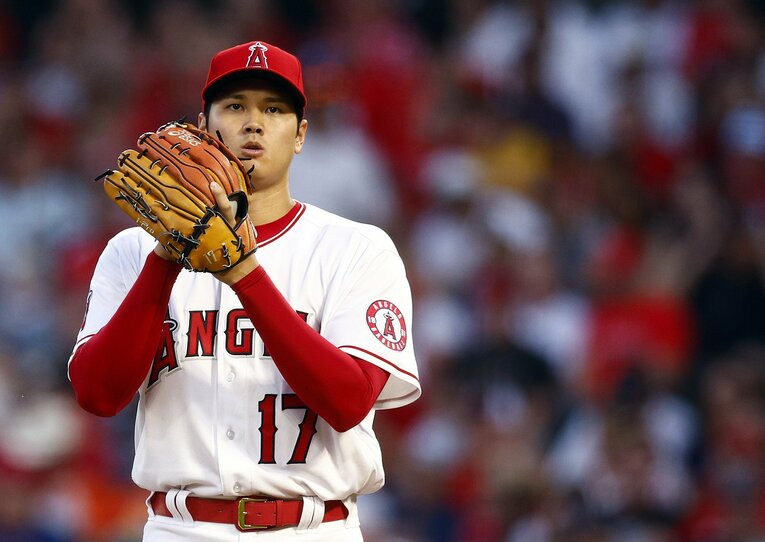 開幕戦に登板した大谷翔平　©Getty Images