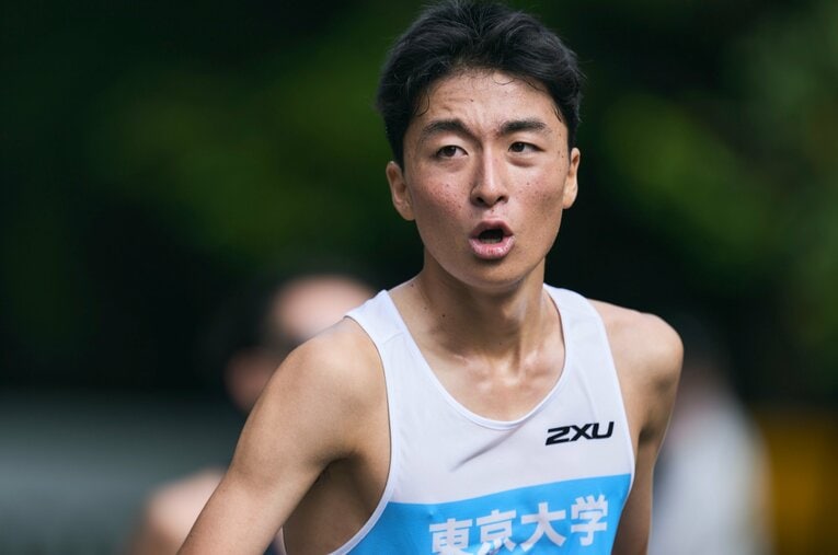 2023年には長距離種目の東大記録を軒並み塗り替えた秋吉　©Yuki Suenaga