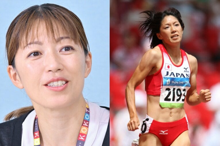 4大会連続で五輪出場を逃した日本の女子ロングスプリント界。「不滅の記録」となっている400ｍ日本記録保持者の千葉麻美はどう考えるのだろうか ／ photograph by (L)Hideki Sugiyama、(R)BUNGEISHUNJU