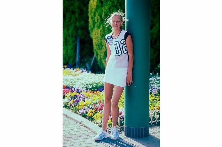 2002年、ジャパン・オープン・ジュニアに出場した際。 ／ photograph by Hiromasa Mano