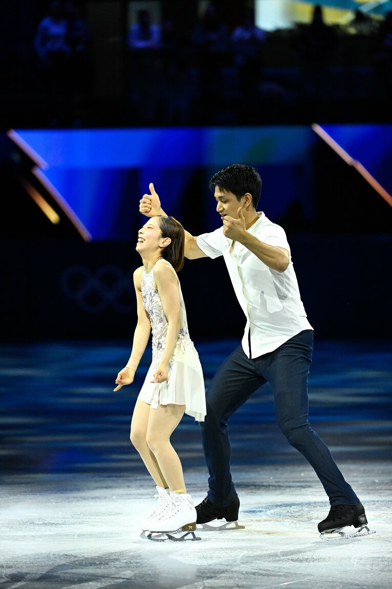 【りくりゅうレア写真】エキシビションでの仲睦まじい2人　©Asami Enomoto/JMPA