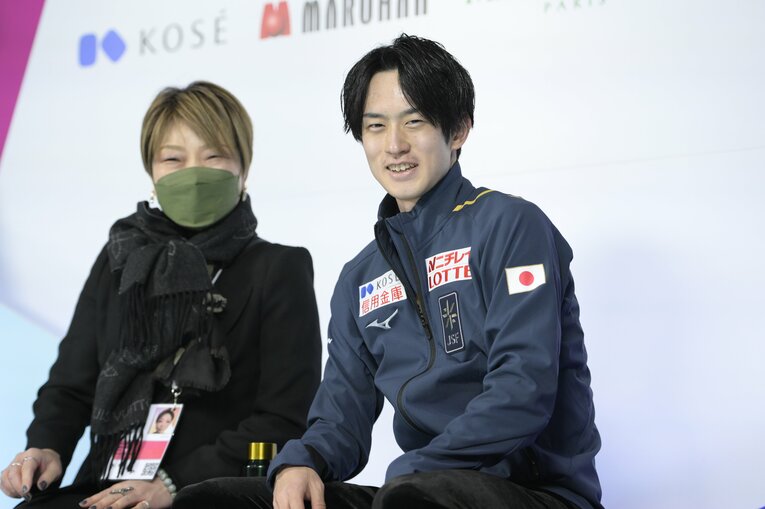 フリーの演技後　©Asami Enomoto