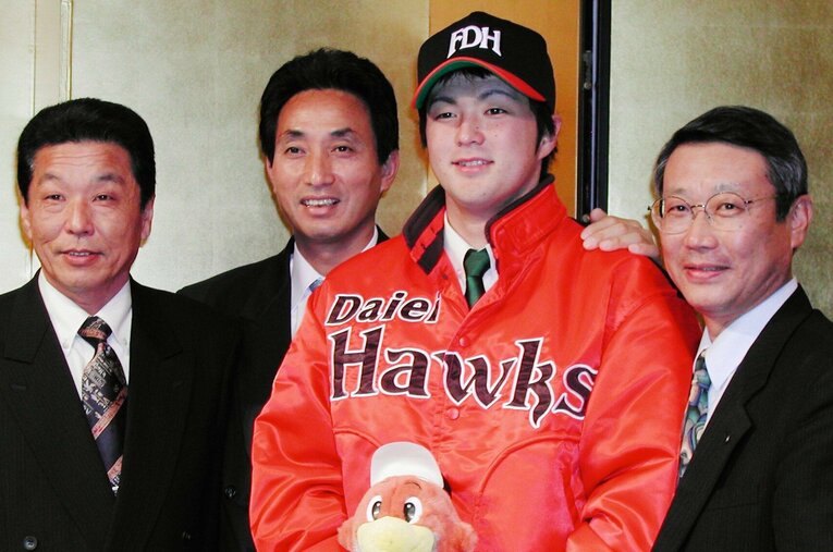 寺原隼人は4球団競合の末、ダイエーから1巡目で指名された ／ photograph by JIJI PRESS