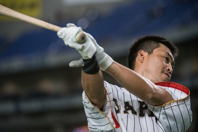 前回大会、唯一のメジャー組としてWBCに参戦した青木宣親 ©BUNGEISHUNJU