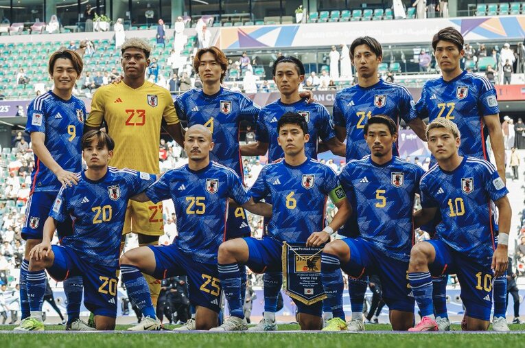 アジアカップ準々決勝のイラン戦で先発した11人。2年後のW杯では何人がピッチに立っているのだろうか ／ photograph by Kiichi Matsumoto