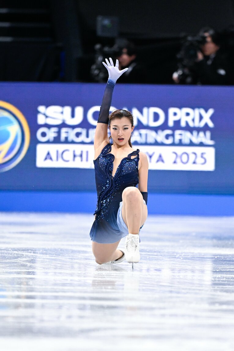 まさかの5位スタートとなったGPファイナルの坂本花織、SPの演技【スワイプするとそのほかの写真もご覧になれます】　©Asami Enomoto