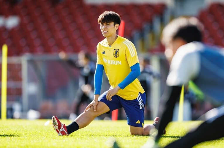 カタールW杯のメンバーに選出されたMF田中碧（24歳）。サッカー界では少ない「ひとりっ子」である田中の素顔を代理人が明かした　©Kiichi Matsumoto