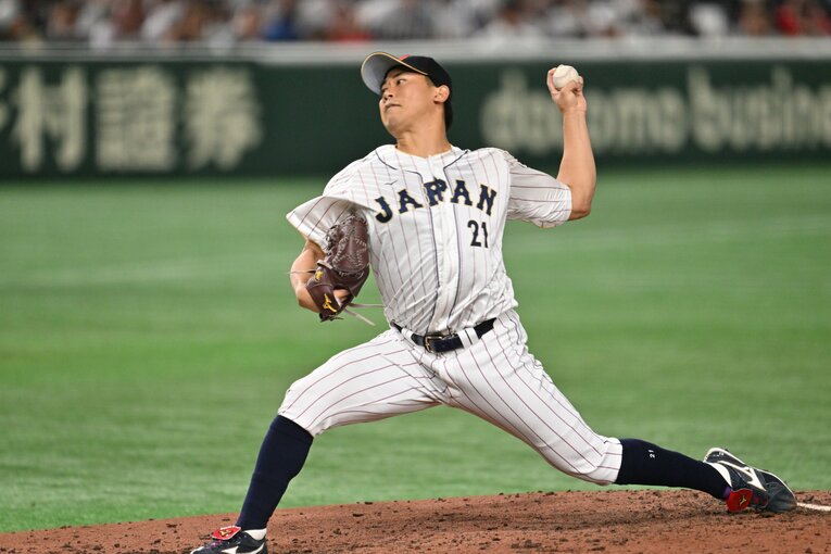 イタリア戦の今永　©Naoya Sanuki