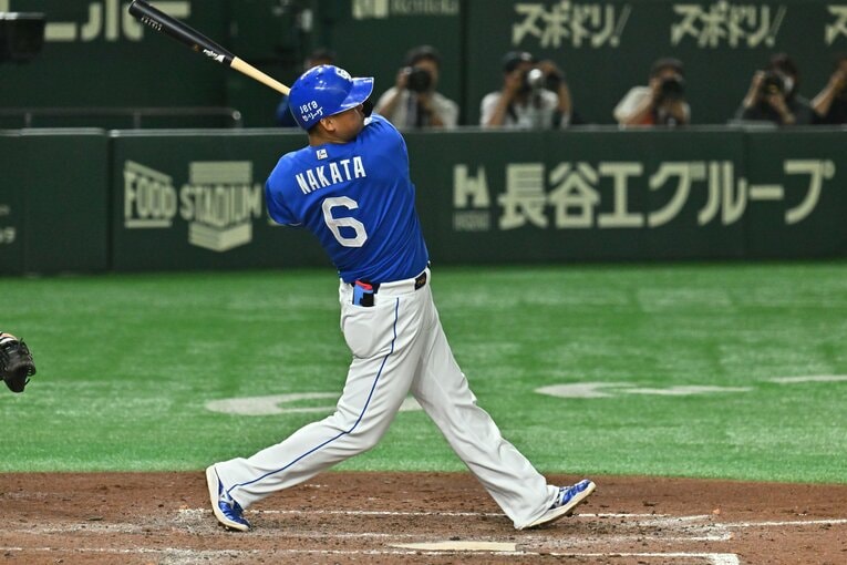 2025年4月22日巨人戦、この日に放った1本が現役最後のホームランとなった　©︎Hideki Sugiyama