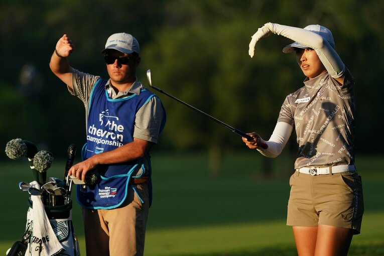 試合後に18歳となった馬場咲希（アマチュア）。惜しくも予選落ちを喫したが、2日目は夜8時までプレーして初めての日没サスペンデッドを経験　©︎Shizuka Minami