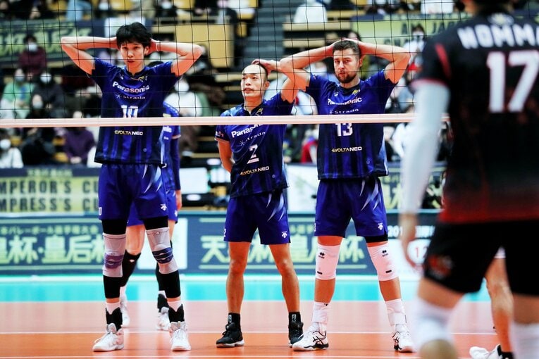 パナソニックでは山内晶大やクビアクら代表選手たちと主軸を担った深津英臣（2020年）　©︎Naoki Nishimura/AFLO SPORT