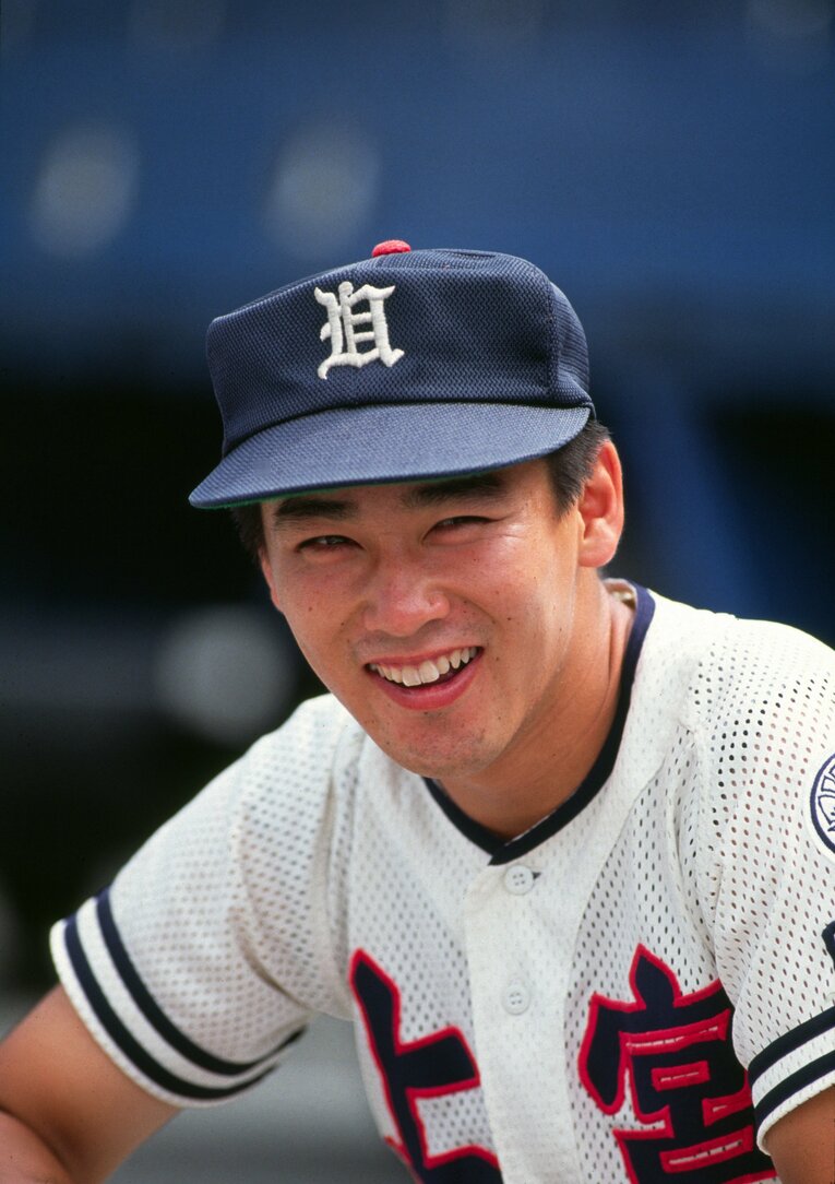1989年、夏の甲子園での元木大介（上宮高）　©AFLO