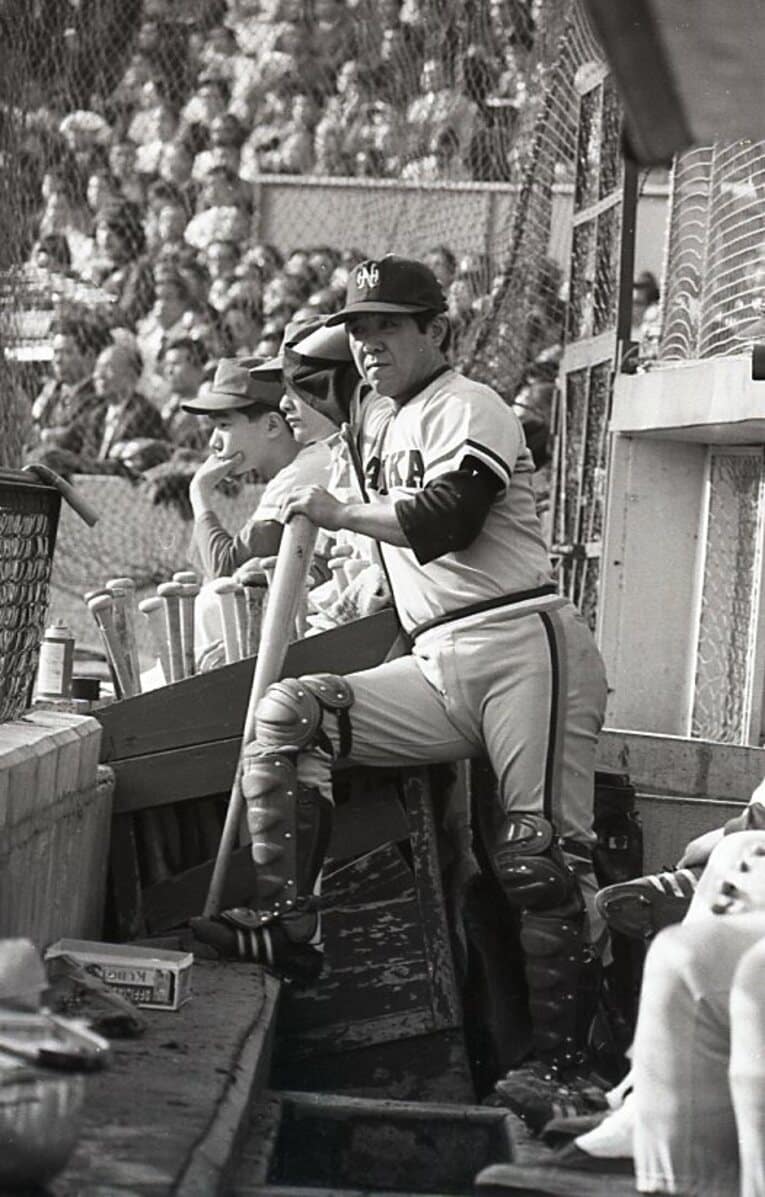 選手兼監督として南海を率いた野村　©JIJI PRESS