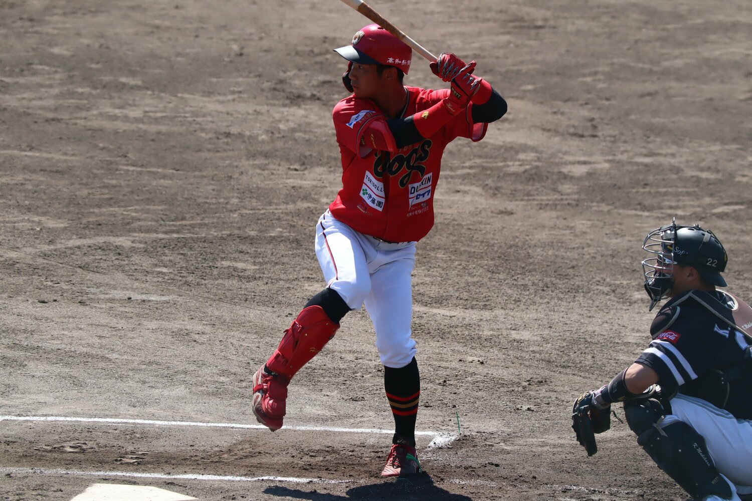 濱のバッティングフォーム