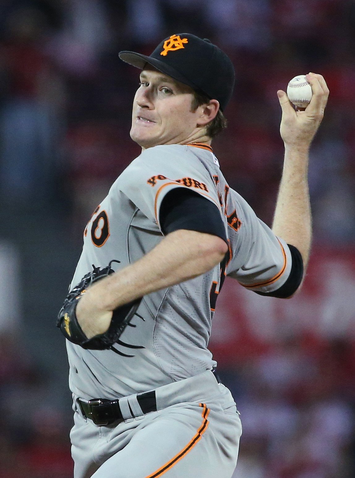 巨人時代のマイコラス（2017年）　©JIJI PRESS