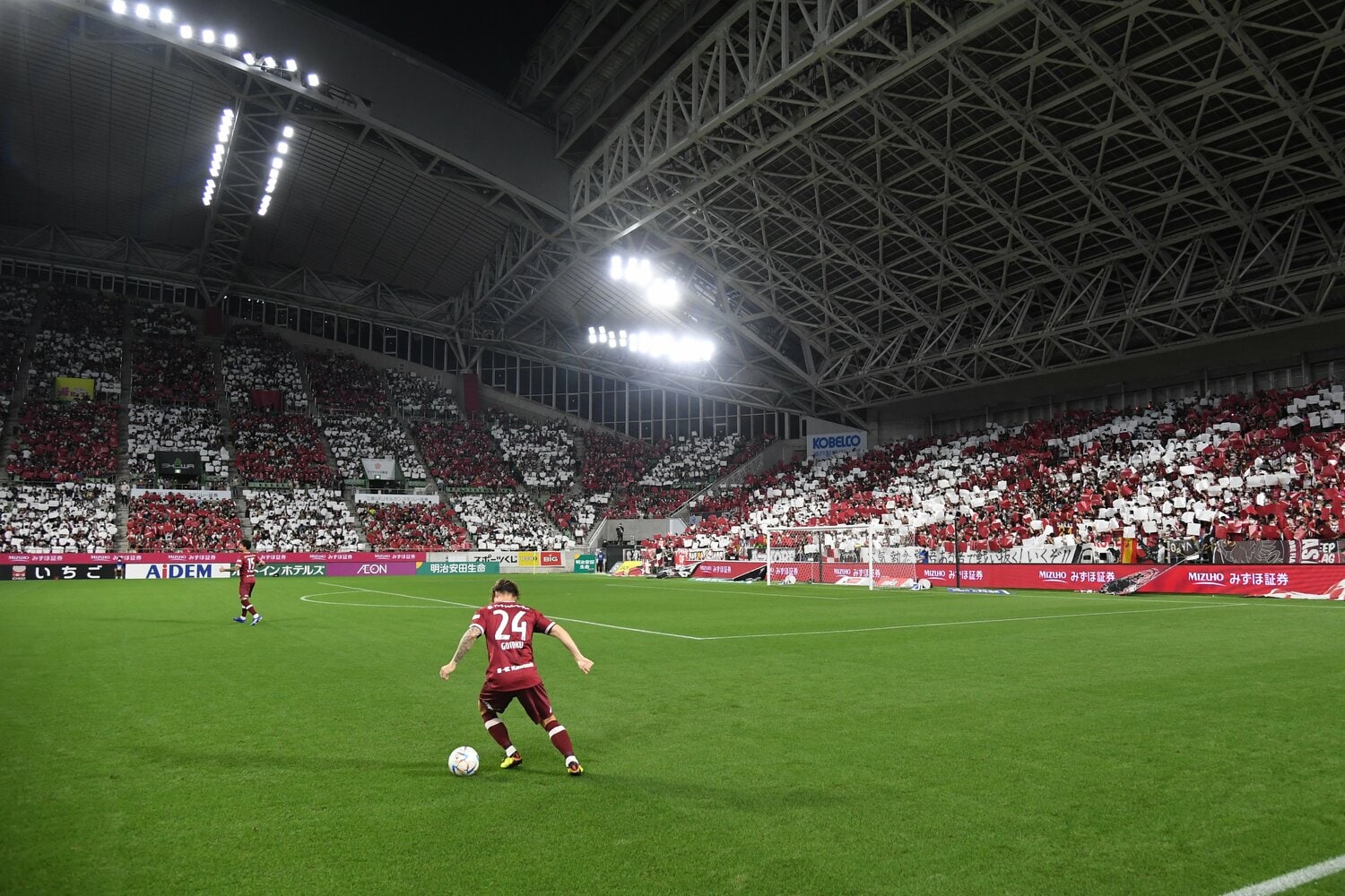 9月18日に行われたJ1第30節。試合開始前のノエビアスタジアム神戸の様子