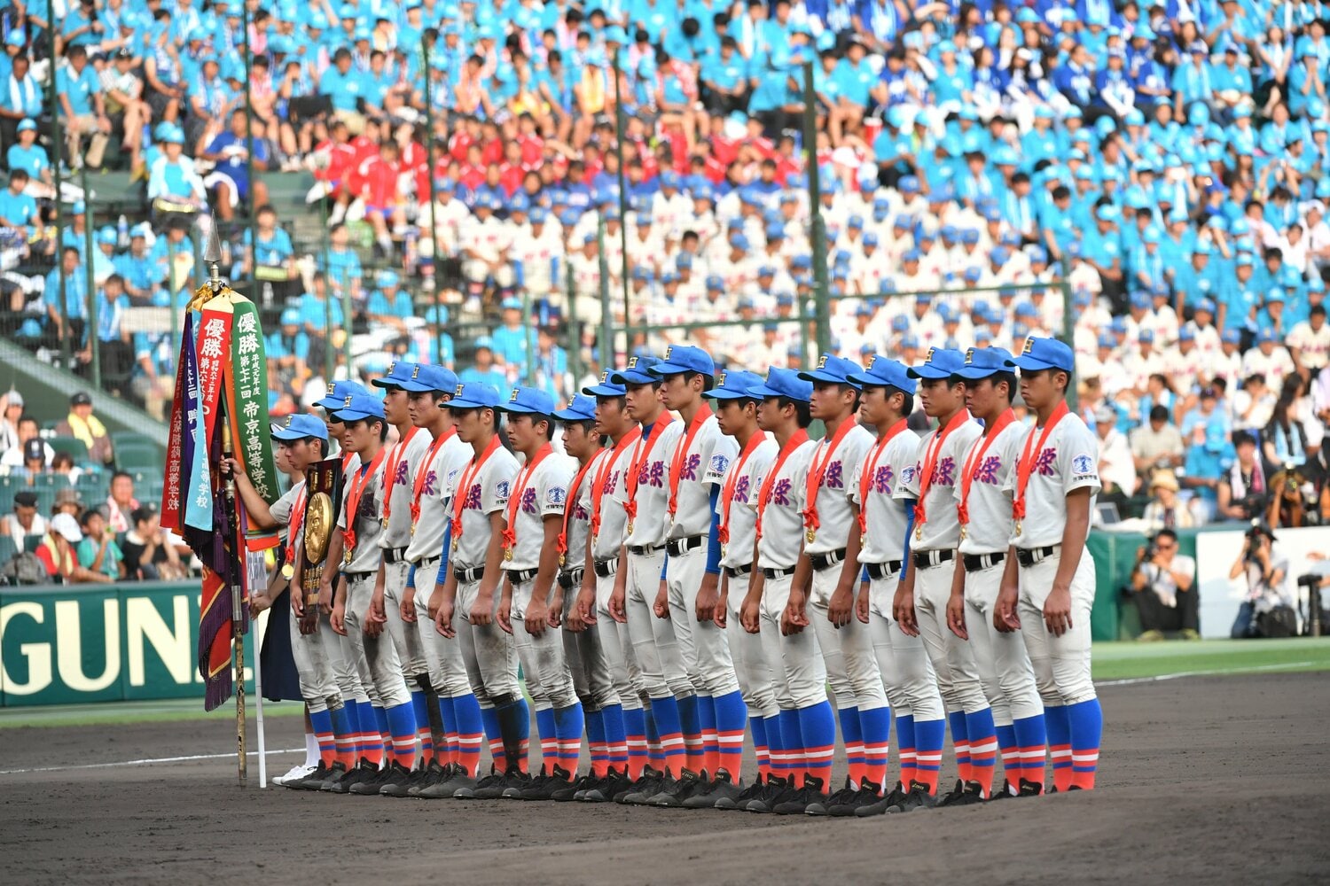2017年夏の甲子園、埼玉県勢で初の優勝を果たした花咲徳栄　©Hideki Sugiyama