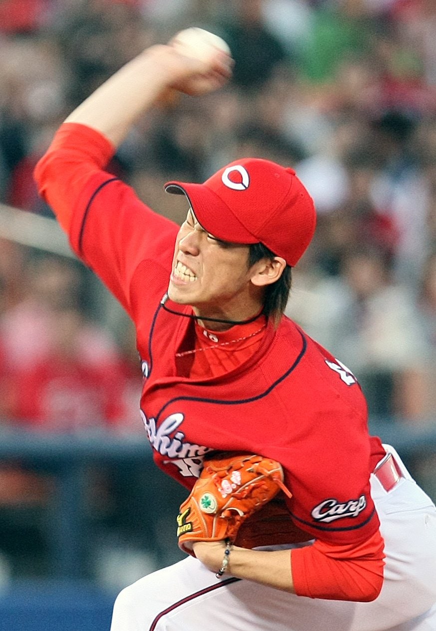 2010年の広島・前田健太　©JIJI PRESS