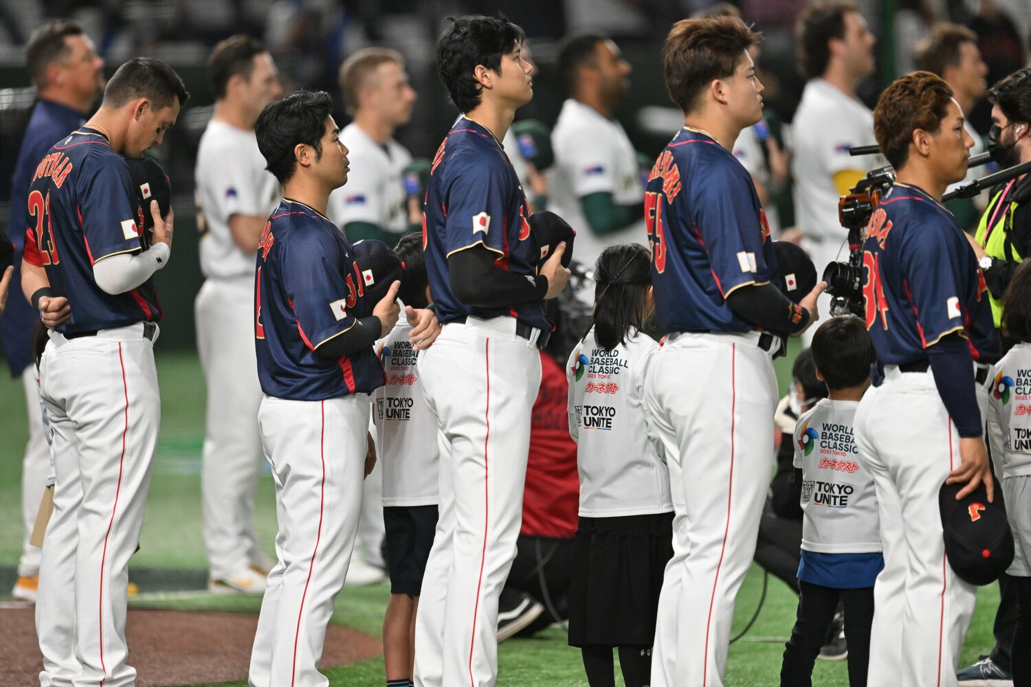 ヌートバーから吉田までの1～5番打者は1次ラウンドで不動だった　©Naoya Sanuki