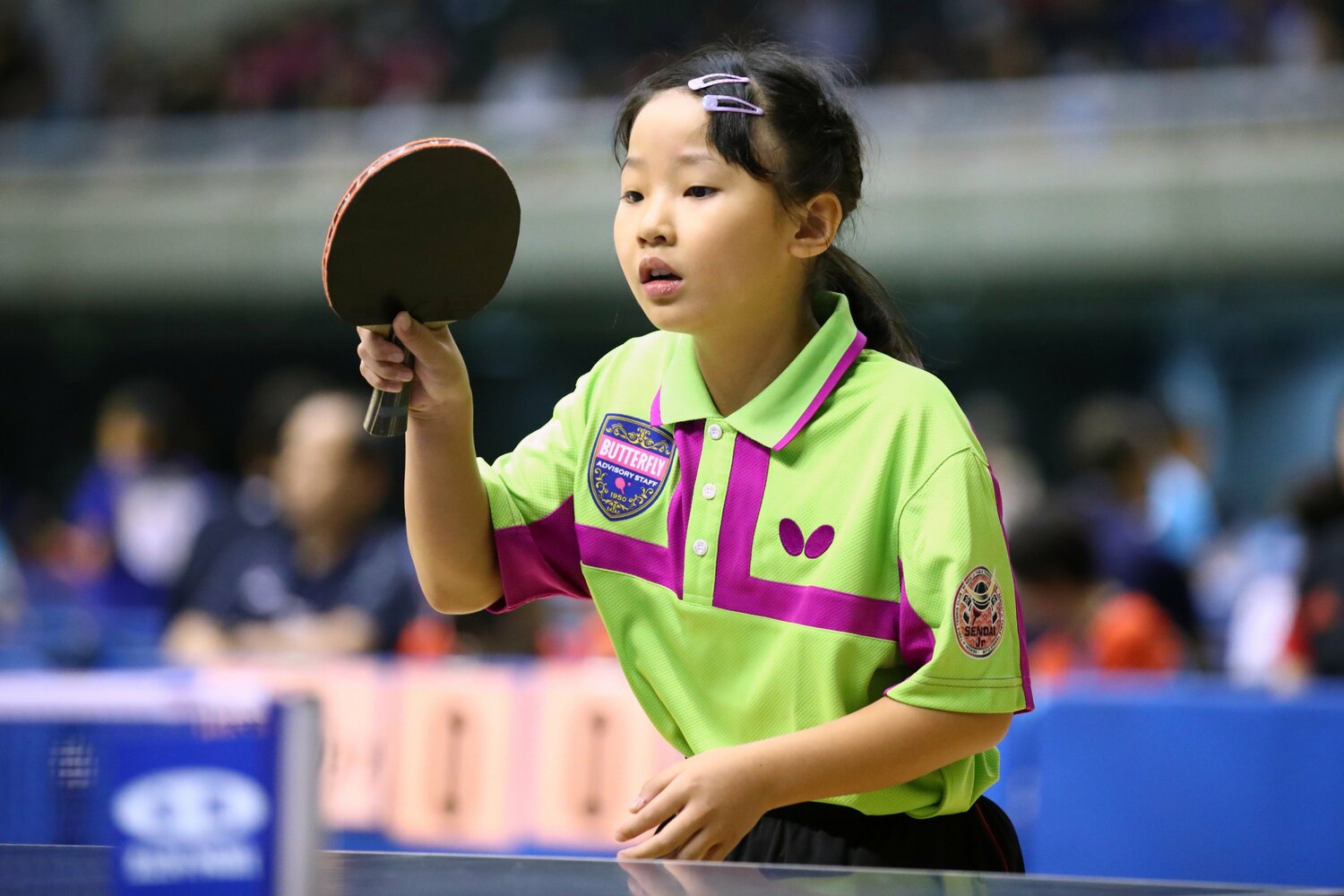 張本美和もホープスナショナルチームに選考されていた。写真は9歳で出場した2017年のホープス大会　©AFLO