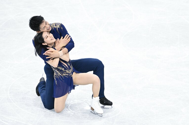 【りくりゅうレア写真】2023年世界選手権（写真は右に続きます）　©Asami Enomoto