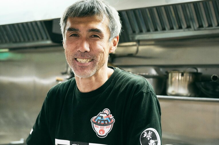 2023年3月にラーメン屋「盛田軒」をオープンした盛田剛平さん（47歳） ／ photograph by Yuki Suenaga