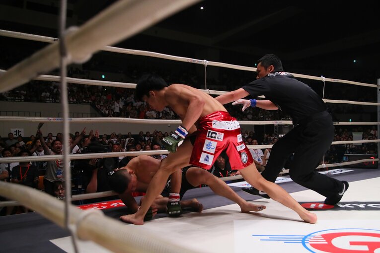 vs堀口恭司（1R・KO勝利、2019年8月18日）　©RIZIN