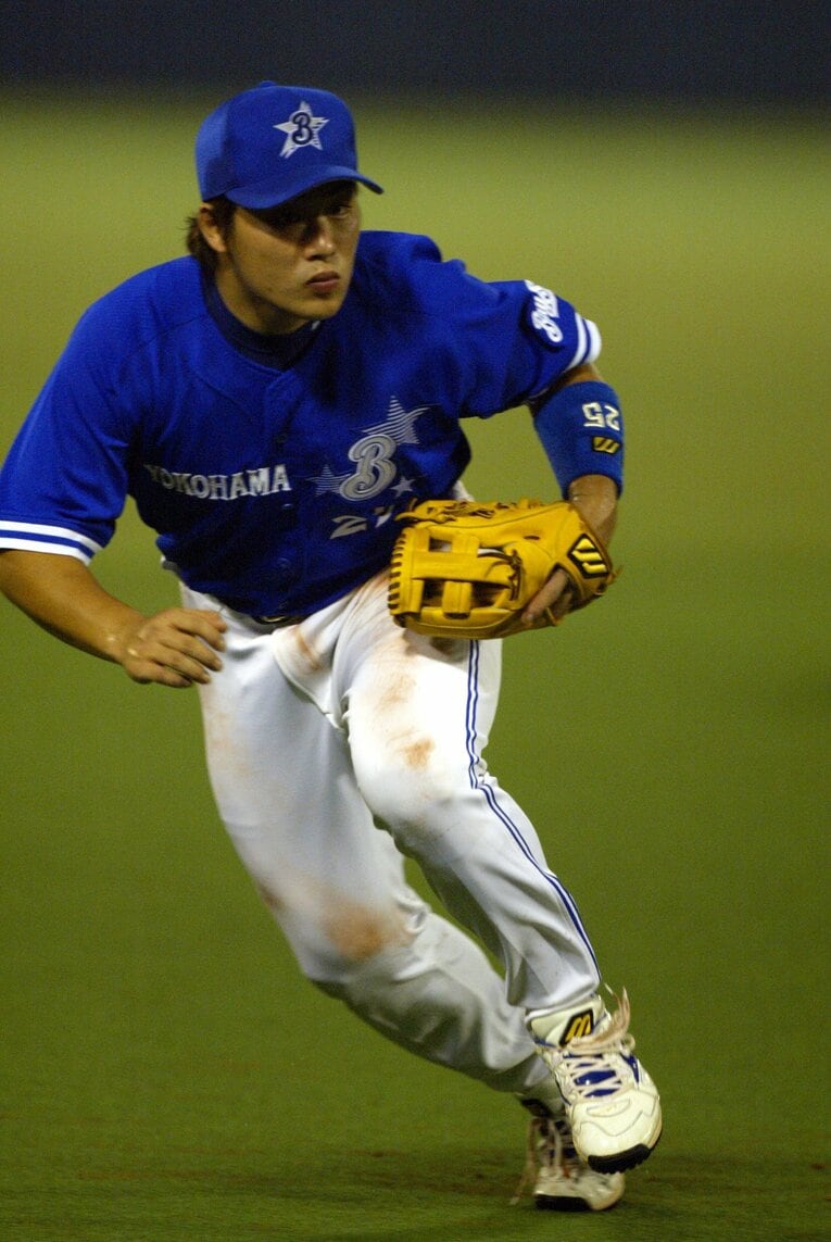 2003年、ルーキー時代の村田修一　©Tamon Matsuzono