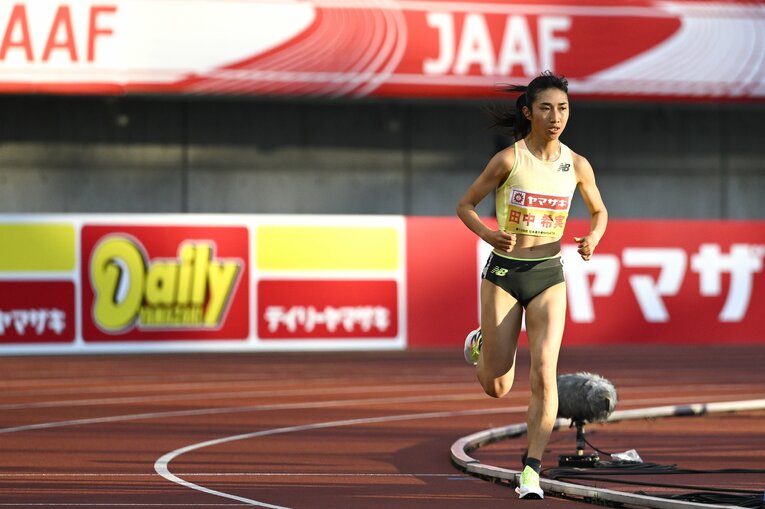 6月の日本選手権5000ｍでは終始独走　©Asami Enomoto