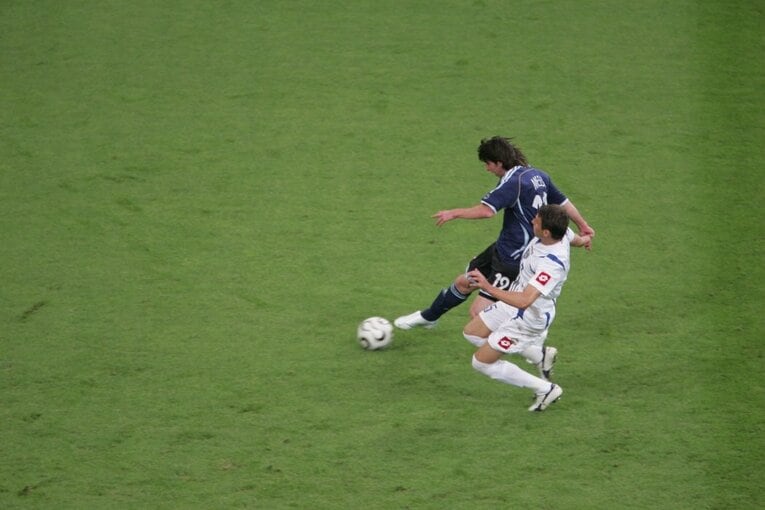 ドイツW杯のメッシ。同大会初ゴール　©JMPA