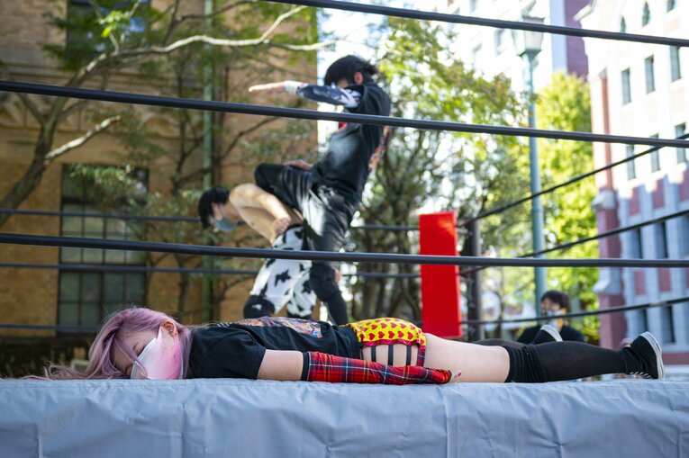 慶應プロレス研究会“唯一の女子学生レスラー”無村架純が“男子相手”に闘う理由「木村花さんみたいに」《特別フォトインタビュー》(75)