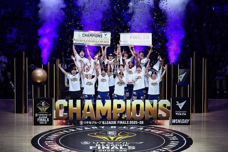 タイトルパートナーとしてシーズンを通してBリーグを応援　©B.LEAGUE