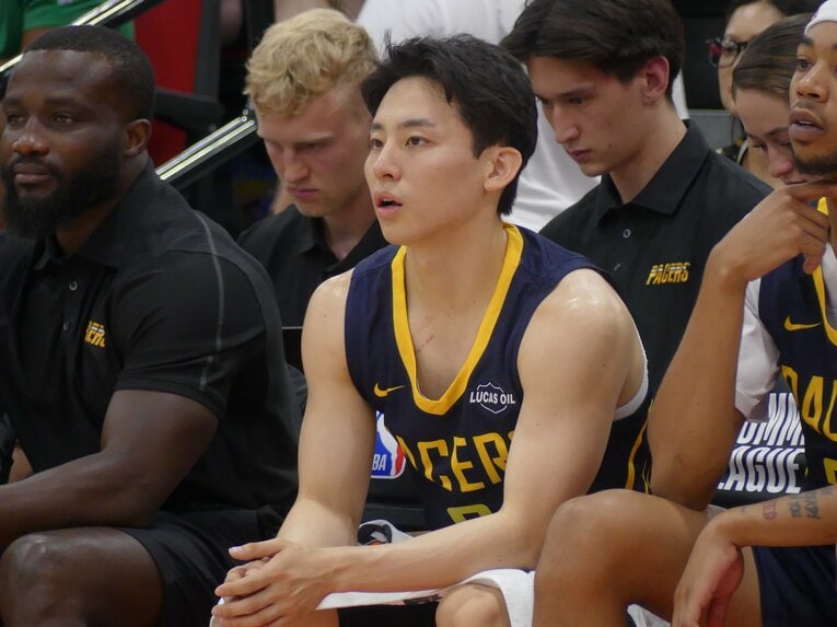 7月11日、フィラデルフィア・76ers戦（筆者撮影）