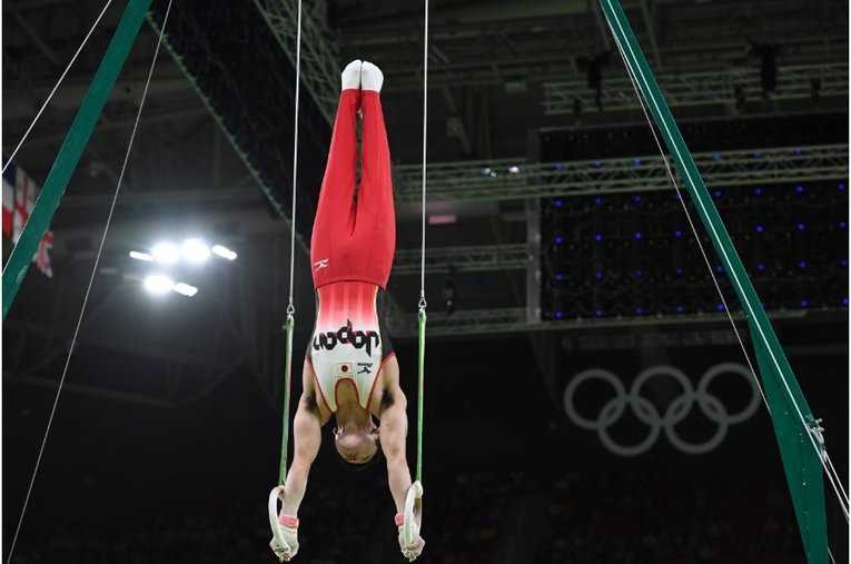 リオ五輪の内村航平 ／ photograph by Asami Enomoto/JMPA