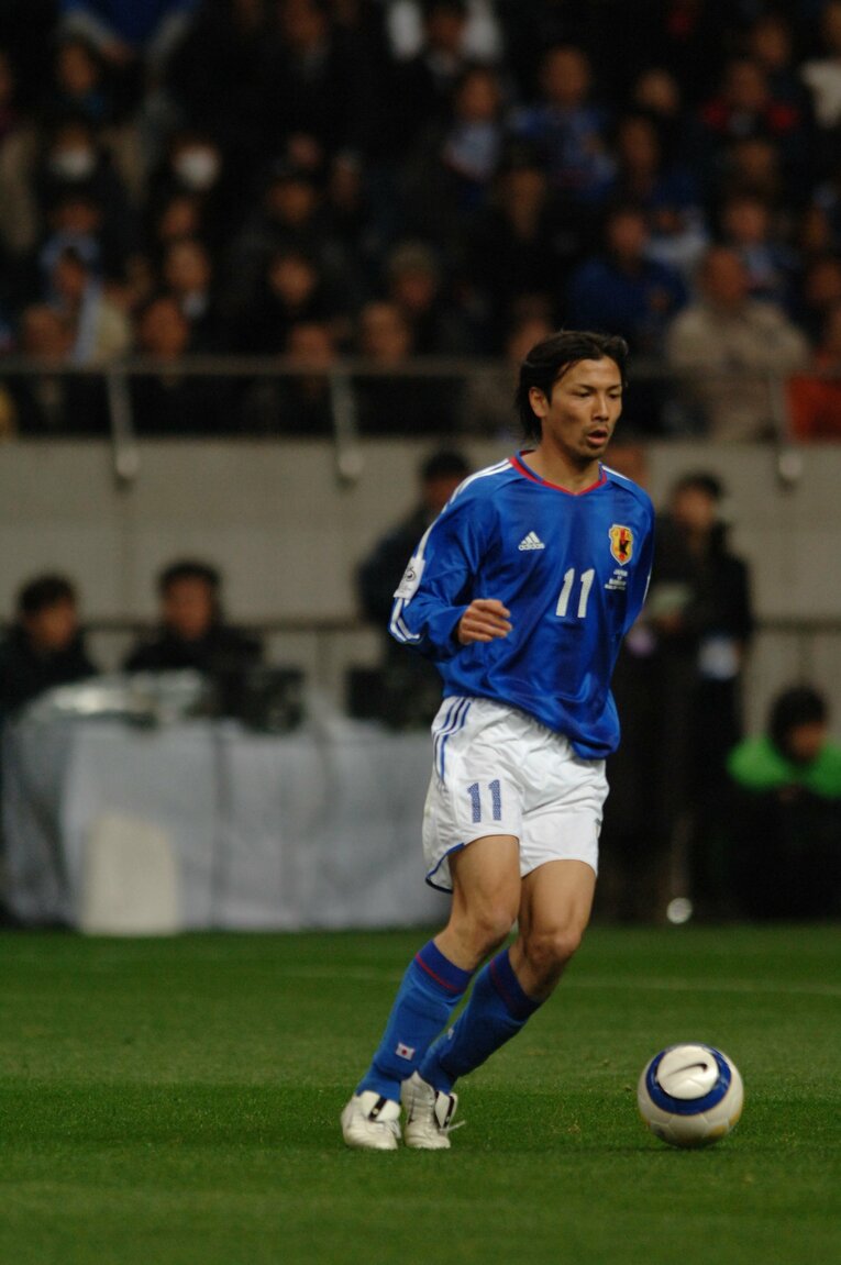 2006年、ドイツW杯のアジア最終予選、バーレーン戦でもプレー　©Takuya Sugiyama