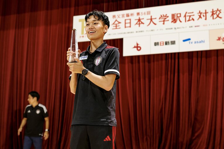 全日本でMVPの国学院大・山本歩夢は箱根3区にエントリーされた　©Kiichi Matsumoto