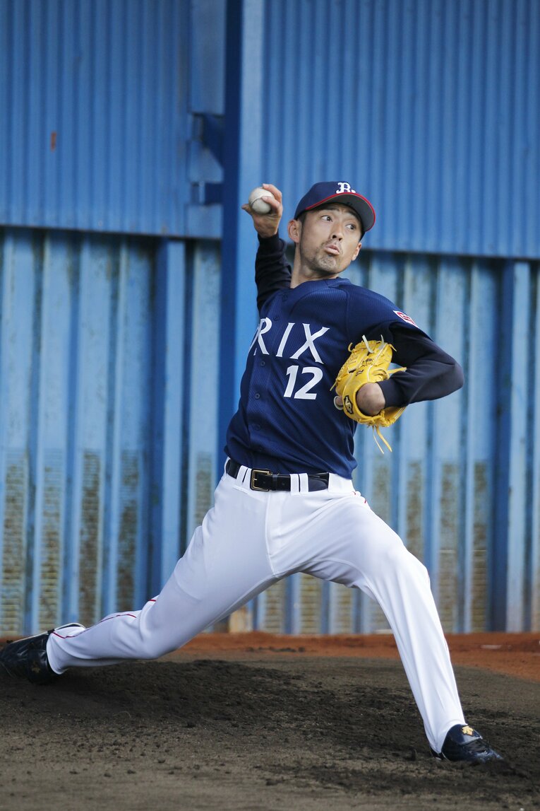 オリックス時代の木佐貫　©BUNGEISHUNJU