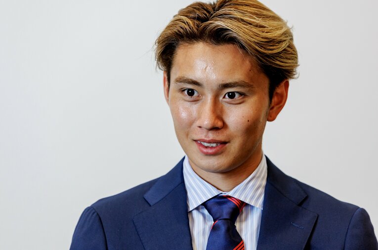 パリ五輪直前にNumberWebのインタビューに応じていたMF荒木遼太郎（22歳、FC東京） ／ photograph by Kiichi Matsumoto