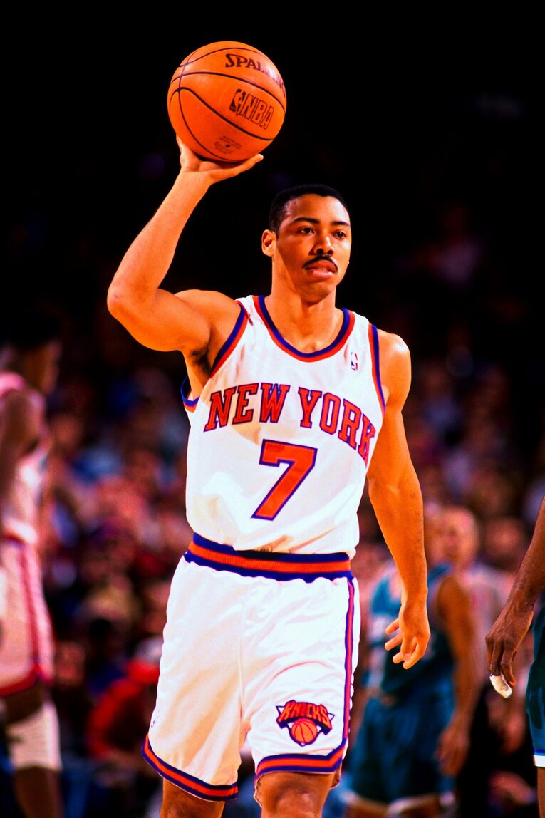 NBAニューヨーク・ニックス時代のコーリー・ゲインズ（1994年）©︎Nathaniel S. Butler/NBAE via Getty Images